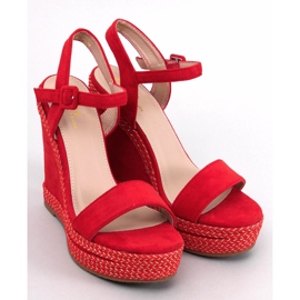 BM Sandalias cuña Wexler DK.RED rojo 1