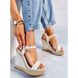 Sandalias cuña Wexler Beige 2