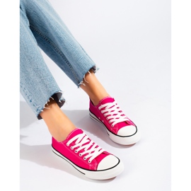 J. Star Zapatillas clásicas fucsia rosado 2