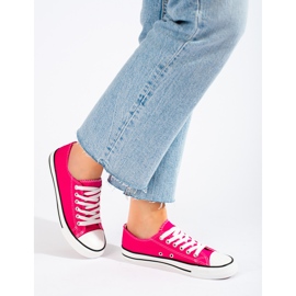 J. Star Zapatillas clásicas fucsia rosado 3