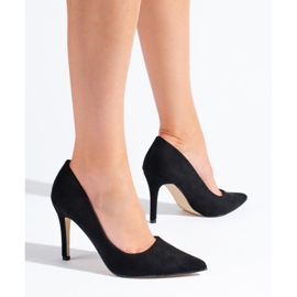 Goodin Tacones de ante negros 2
