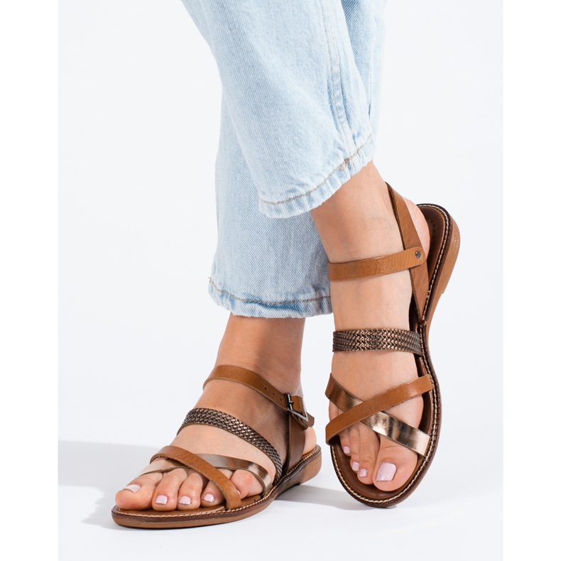 W. Potocki Sandalias mujer piel marrón Potocki 1