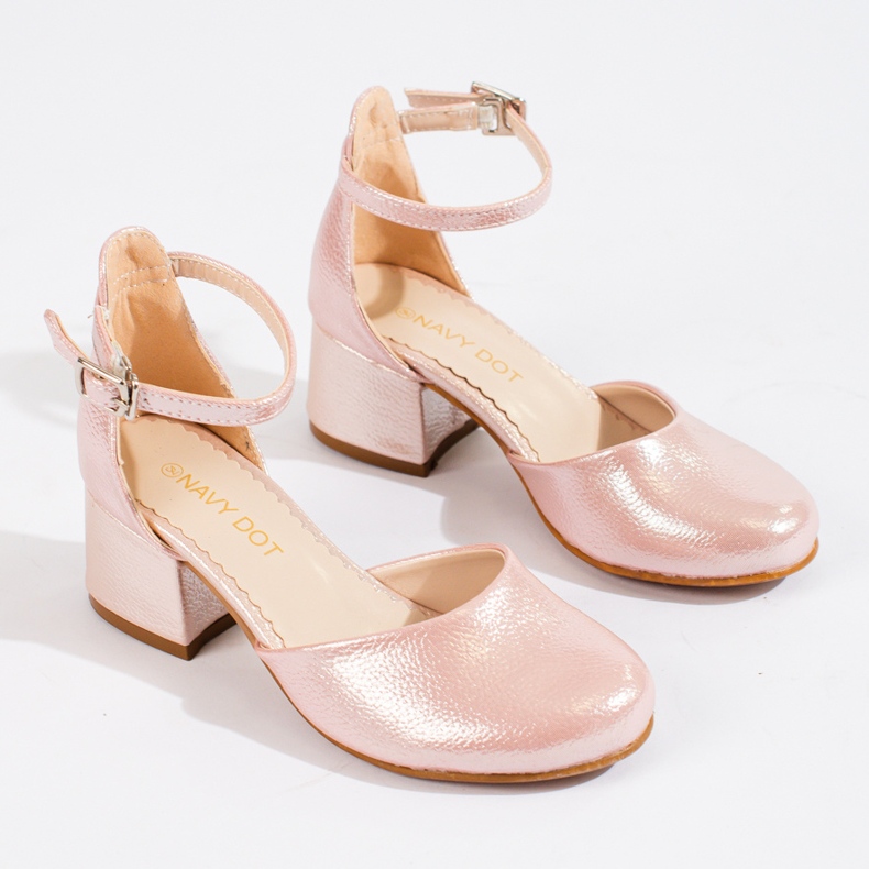 W. Potocki Zapatos de tacón para niña rosa Potocki 1