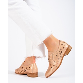 W. Potocki Zapatos mujer calados con cordones Potocki beige 1 W. Potocki Zapatos mujer calados con cordones Potocki beige 1