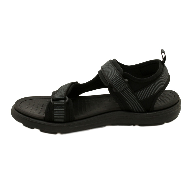 News Sandalias deportivas de hombre negras con velcro Novedad 23MN11-5623 negro 3