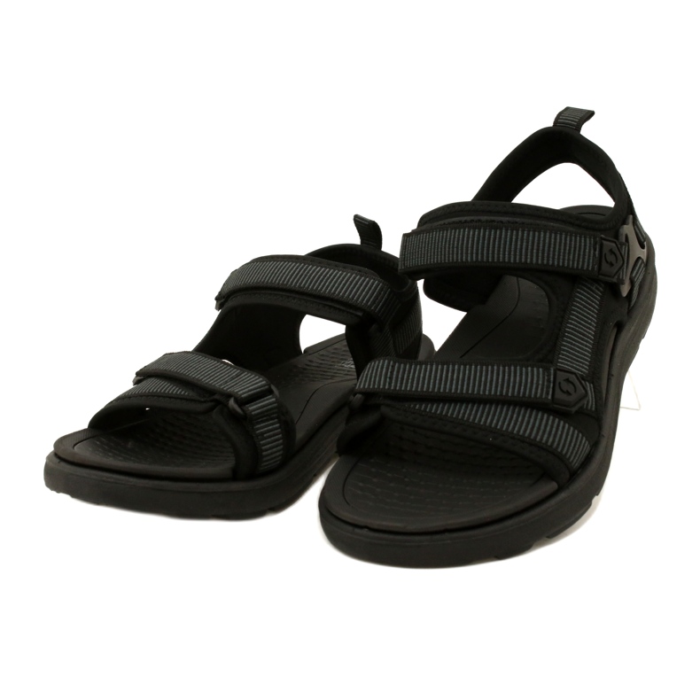 News Sandalias deportivas de hombre negras con velcro Novedad 23MN11-5623 negro 4