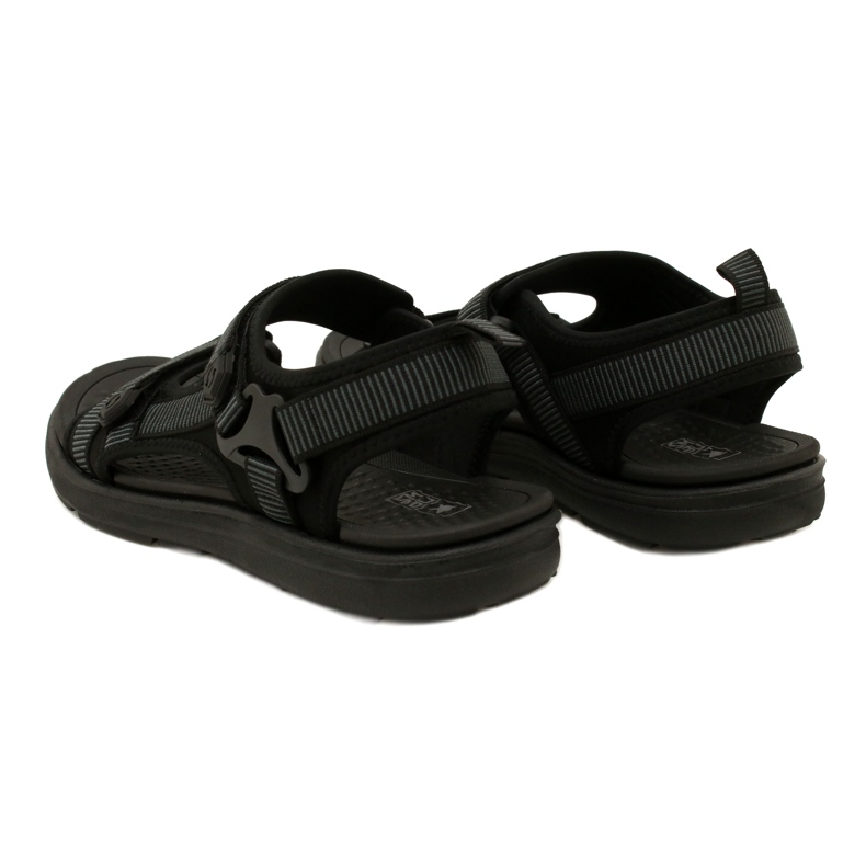 News Sandalias deportivas de hombre negras con velcro Novedad 23MN11-5623 negro 5
