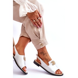 Sandalias Mujer Con Adorno S.Barski KV-2775-49 Plata 5