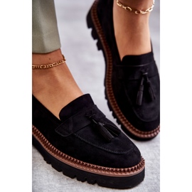 Vinceza Zapatos De Mujer De Ante En La Plataforma Unni Negro 1