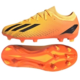 Adidas X Speedportal.3 Fg Jr GZ5072 zapatos de fútbol naranja naranjas y tintos 1