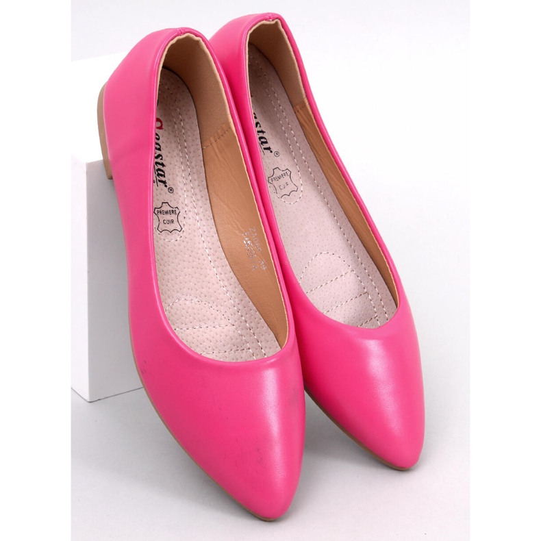 BM Trento Bailarinas plantilla piel fucsia rosado 1