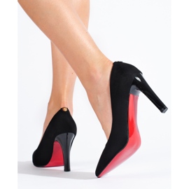 Zapatos de salón de mujer con tacones altos Shelovet negro 2
