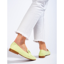 Mocasines mujer Shelovet en ante verde 2