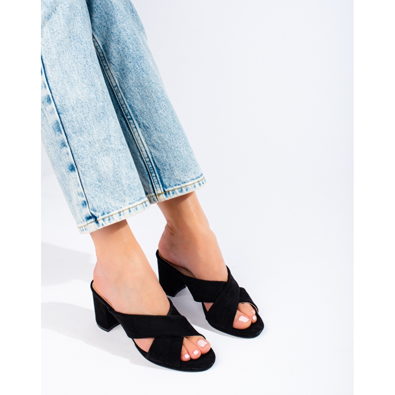 Zapatillas de ante negras de Shelovet negro 2