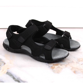 Sandalias deportivas American Club negras con velcros negro 6