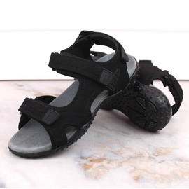 Sandalias deportivas American Club negras con velcros negro 8