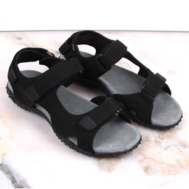 Sandalias deportivas American Club negras con velcros negro 7