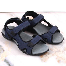 Sandalia sport velcros azul marino American Club 4