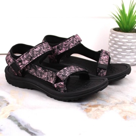 News Novedades 5630 sandalias deportivas de mujer negras con velcro negro 6