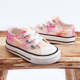 Zapatillas clásicas para niños con efecto Tie-Dye Simba blanco 2
