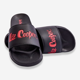 Men's Lightweight Lee Cooper LCW-23-42-1730 Black-Red Pantuflas negro 3