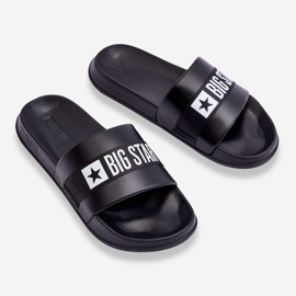Pantuflas Classic Big Star para hombre LL174457 Negro 6