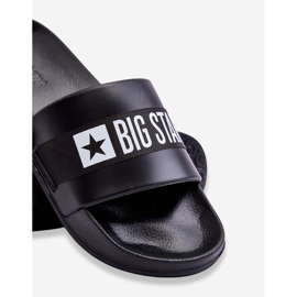 Pantuflas Classic Big Star para hombre LL174457 Negro 4