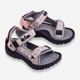 Sandalias Lee Cooper Niños LCW-23-34-1681 Gris-Rosa 2
