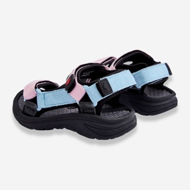 Sandalias Lee Cooper Niños LCW-23-34-1687 Azul-Rosa rosado 4