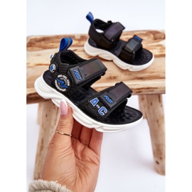 FR1 Sandalias Ligeras Infantiles Negro y Azul Maxel 3