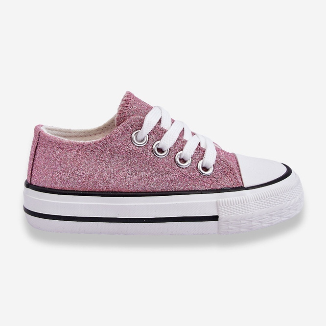Zapatillas Infantiles Con Cordones Rosa Sucio Wella 1