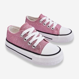 Zapatillas Infantiles Con Cordones Rosa Sucio Wella 2