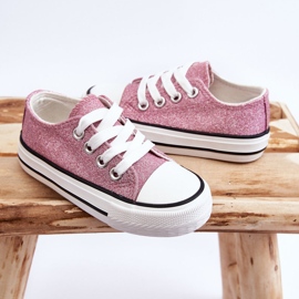 Zapatillas Infantiles Con Cordones Rosa Sucio Wella rosado 7