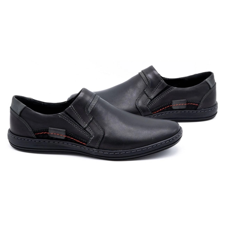 Olivier Mocasines hombre piel 520 negro 3