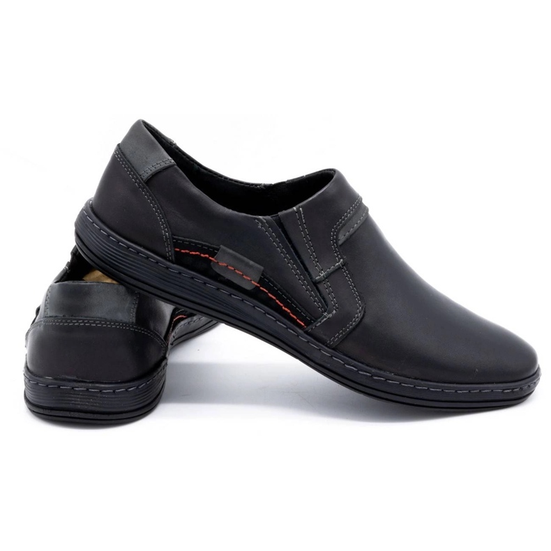 Olivier Mocasines hombre piel 520 negro 2