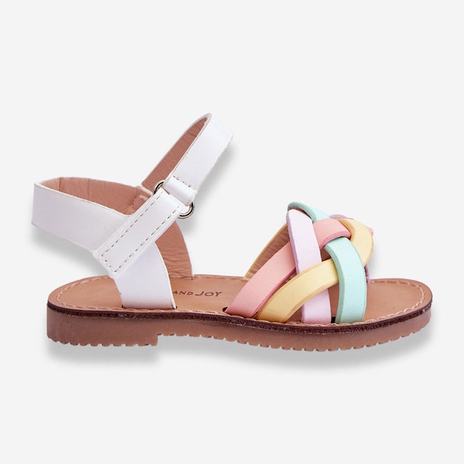 Sandalias Infantiles Velcros Kimmi Multicolor blanco 1