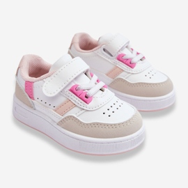 FR1 Deportivas Infantiles Clásicas Marlin Blanco y Rosa 2