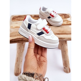 Deportivas Infantiles Clásicas Marlin Blanco y Rojo 4