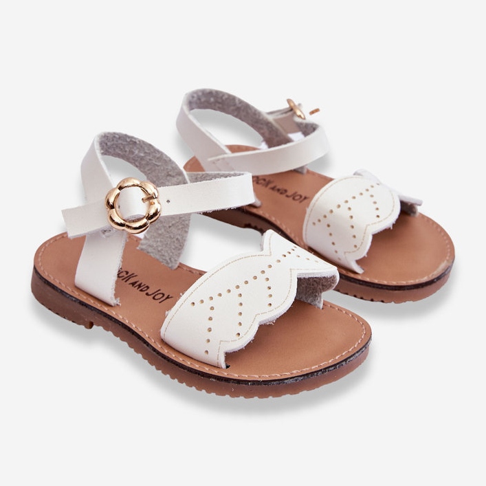 Sandalias Infantiles Clásicas Blancas Izzy blanco 2