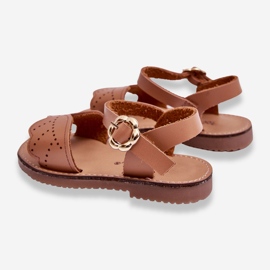 Sandalias Infantiles Clásicas Marrón Izzy 3