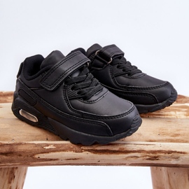 FR1 Deportivas Infantiles Piel Plataforma Negro Lori 5
