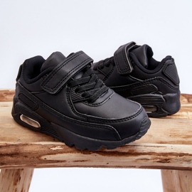 FR1 Deportivas Infantiles Piel Plataforma Negro Lori 6