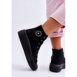 Zapatillas Altas de Mujer Big Star LL274A182 Negro 8