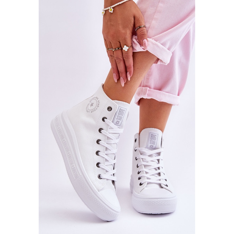 Zapatillas Altas Mujer Big Star LL274A183 Blanco 2