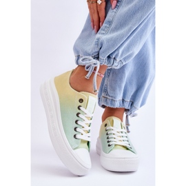 Zapatillas Bajas Plataforma Big Star LL274A186 Amarillo-Verde 1