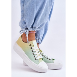 Zapatillas Bajas Plataforma Big Star LL274A186 Amarillo-Verde 7