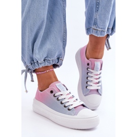 Zapatillas Bajas Plataforma Big Star LL274A187 Rosa y Azul rosado 5