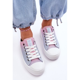 Zapatillas Bajas Plataforma Big Star LL274A187 Rosa y Azul rosado 6
