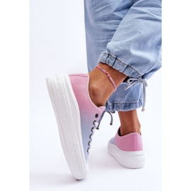 Zapatillas Bajas Plataforma Big Star LL274A187 Rosa y Azul rosado 7