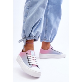 Zapatillas Bajas Plataforma Big Star LL274A187 Rosa y Azul rosado 8